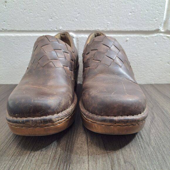 Ariat Western Clog/Mule Slip On Brown Leather Shoes Women's Size 7 B - Picture 3 of 7